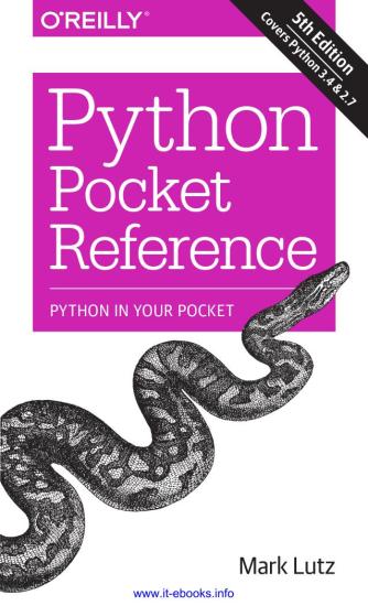 Python Pocket Reference